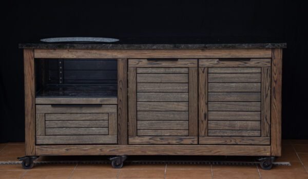 Kamado stalas "Solid Oak - Black-S" - Image 24