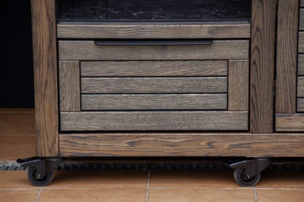 Kamado stalas "Solid Oak - Black-S" - Image 3