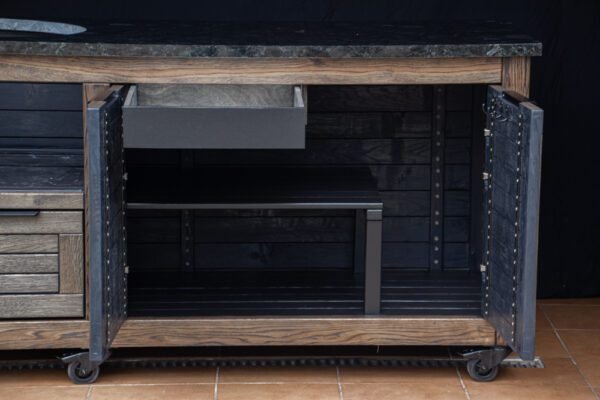 Kamado stalas "Solid Oak - Black-S" - Image 19