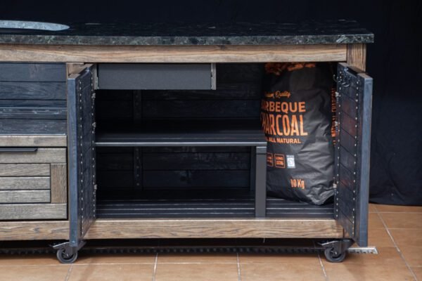 Kamado stalas "Solid Oak - Black-S" - Image 18