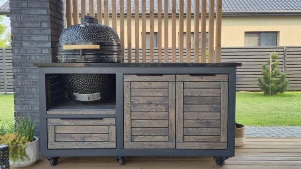 Kamado stalas "Oak Clear-grey/7016" - Image 4