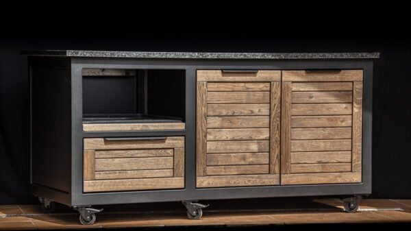 Kamado stalas "180 - Oak black/9005" - Image 4