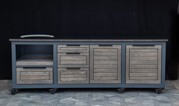 Kamado stalas "Big250 Oak-grey/7016"