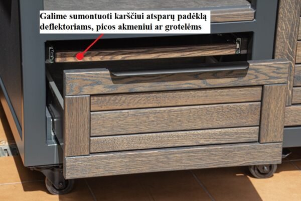Kamado stalas "Big250 Oak-grey/7016" - Image 39