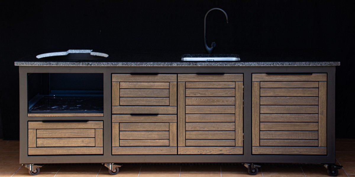 Kamado stalas "Big250 Oak-black/9005" - Image 8