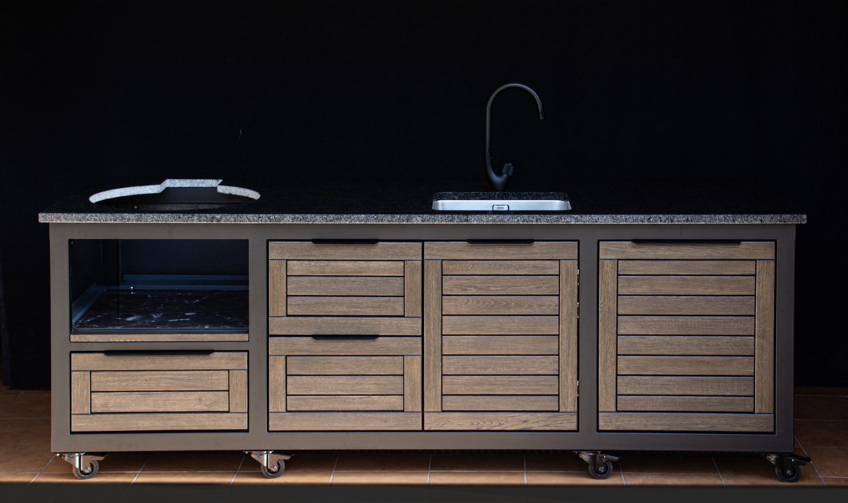 Kamado stalas "Big250 Oak-black/9005" - Image 13