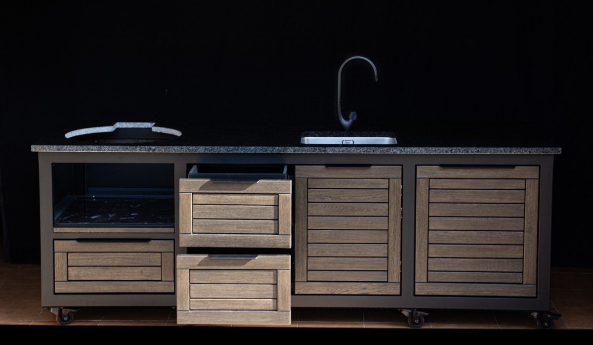 Kamado stalas "Big250 Oak-black/9005" - Image 26