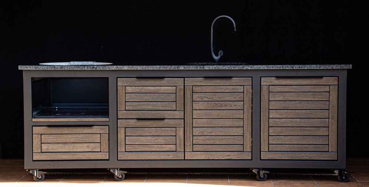 Kamado stalas "Big250 Oak-black/9005" - Image 45