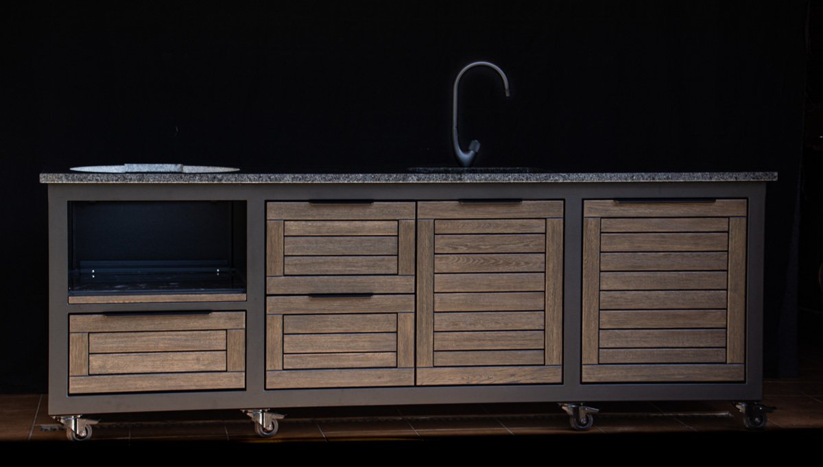 Kamado stalas "Big250 Oak-black/9005" - Image 3