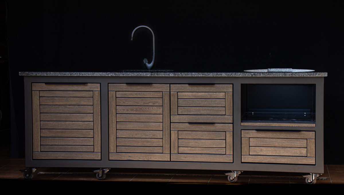 Kamado stalas "Big250 Oak-black/9005" - Image 46