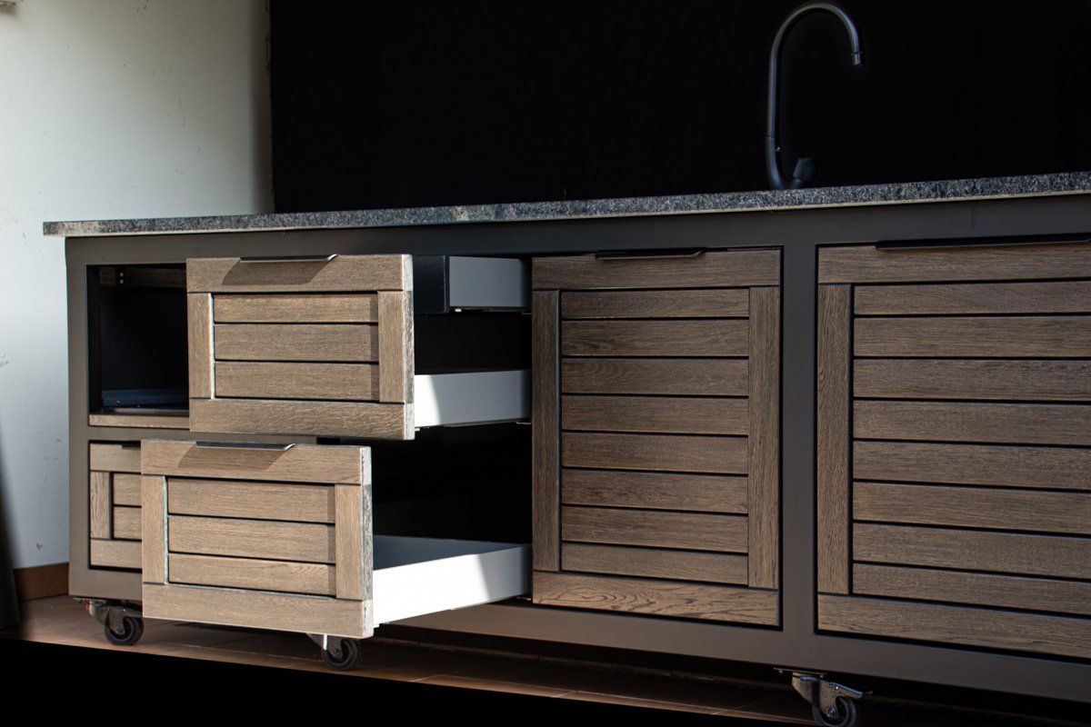 Kamado stalas "Big250 Oak-black/9005" - Image 10