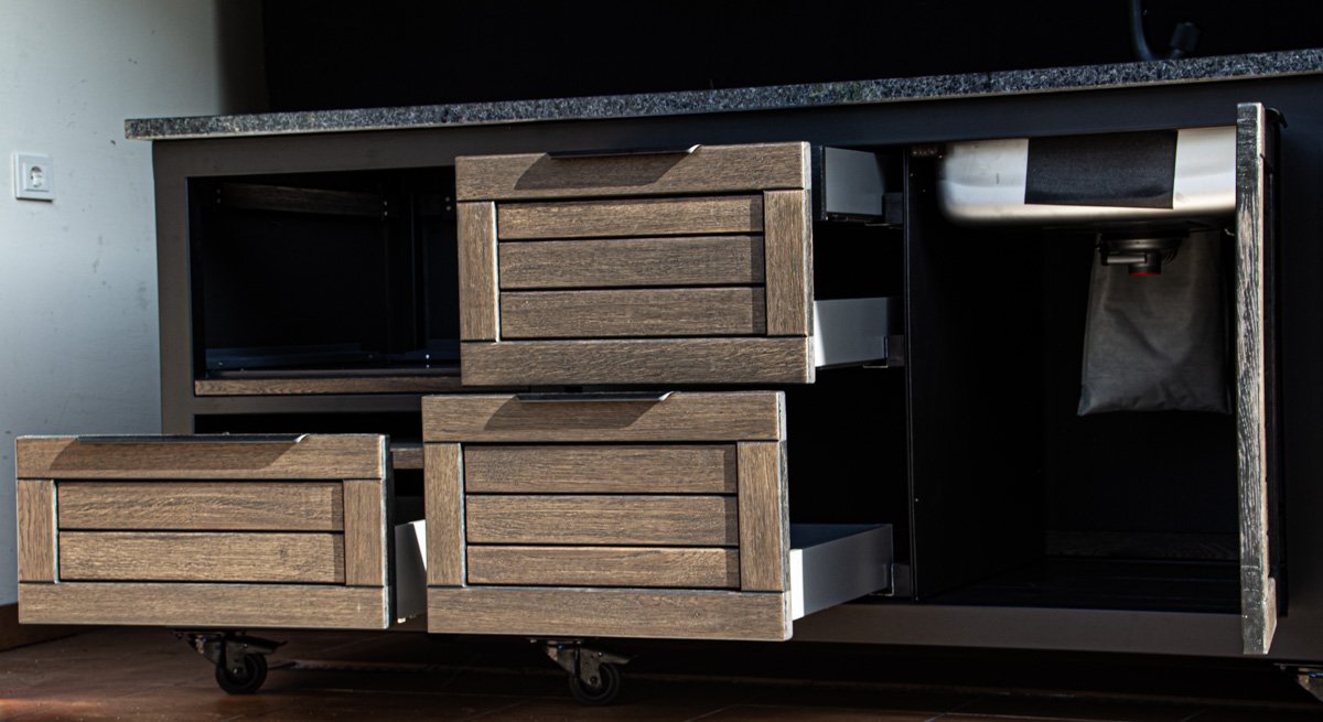 Kamado stalas "Big250 Oak-black/9005" - Image 7