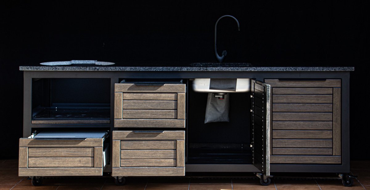 Kamado stalas "Big250 Oak-black/9005" - Image 48