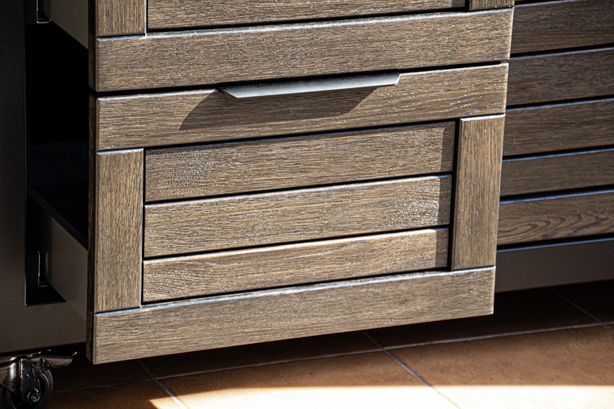 Kamado stalas "Big250 Oak-black/9005" - Image 11