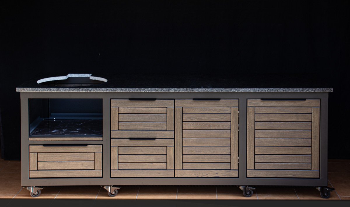 Kamado stalas "Big250 Oak-black/9005"