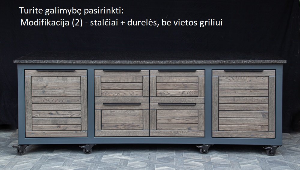 Kamado stalas "Big250 Oak-black/9005" - Image 55