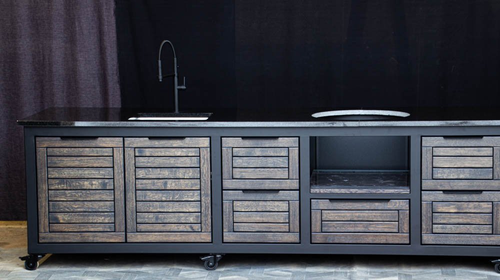 Kamado stalas "Big400 Oak-black/9005" - Image 54