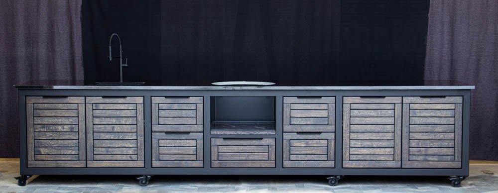 Kamado stalas "Big400 Oak-black/9005" - Image 56