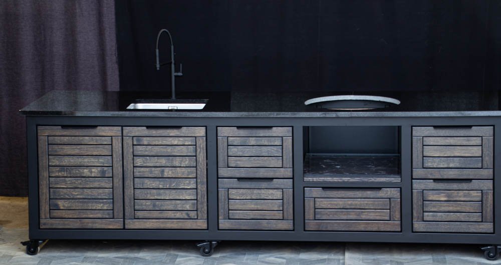 Kamado stalas "Big400 Oak-black/9005" - Image 57
