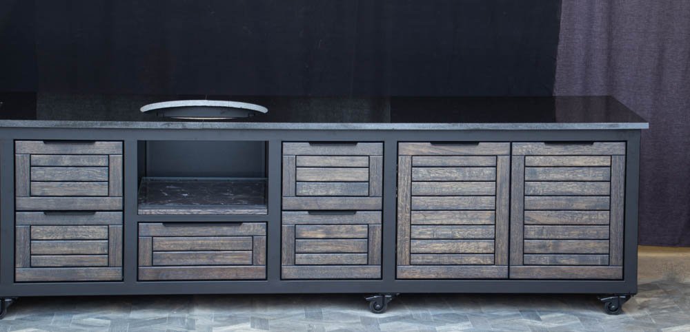 Kamado stalas "Big400 Oak-black/9005" - Image 34