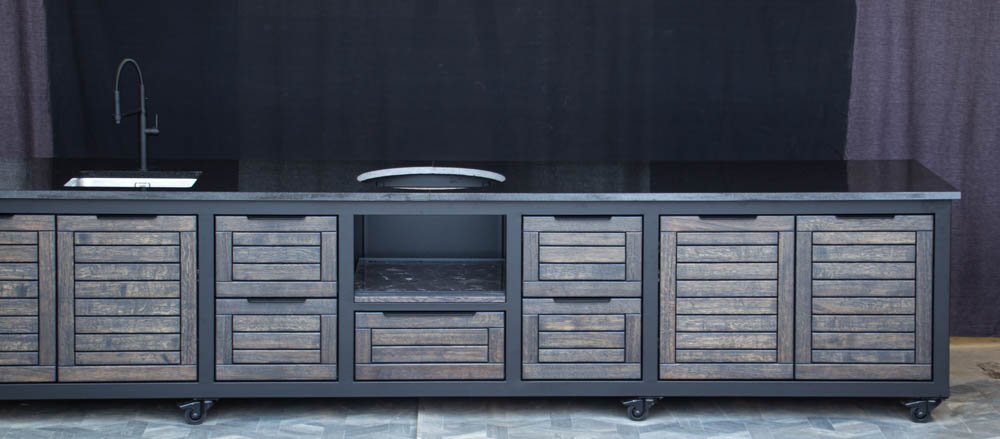 Kamado stalas "Big400 Oak-black/9005" - Image 29