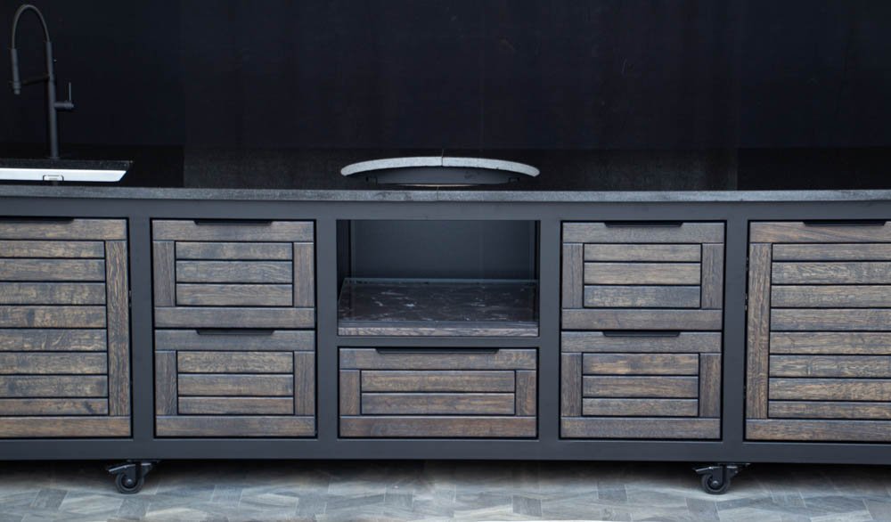 Kamado stalas "Big400 Oak-black/9005"