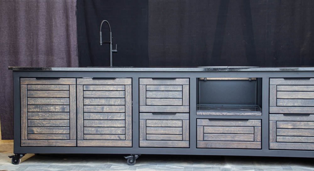 Kamado stalas "Big400 Oak-black/9005" - Image 59