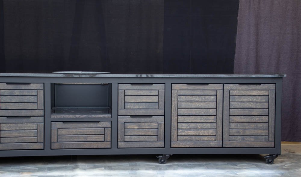 Kamado stalas "Big400 Oak-black/9005" - Image 60