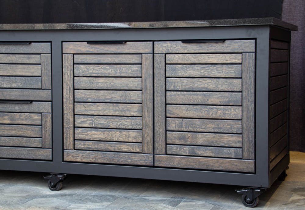 Kamado stalas "Big400 Oak-black/9005" - Image 61
