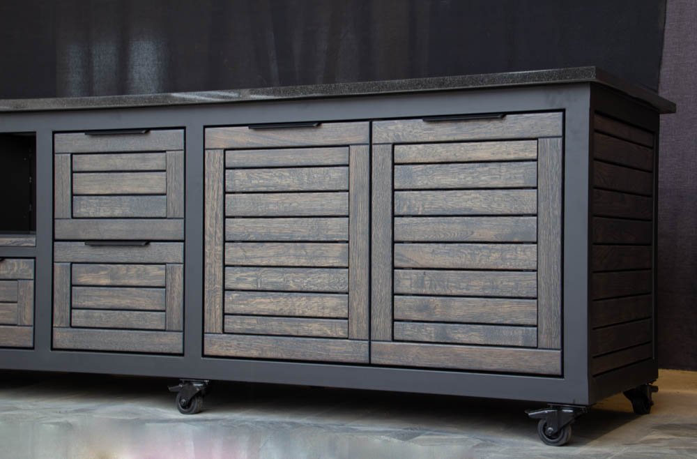 Kamado stalas "Big400 Oak-black/9005" - Image 20