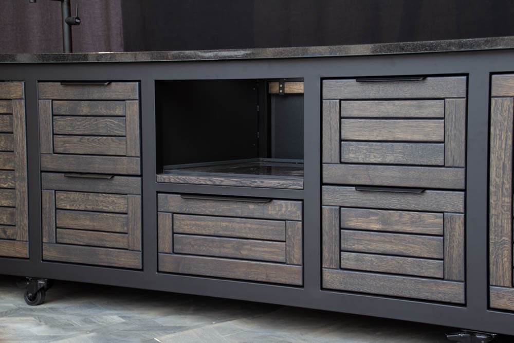 Kamado stalas "Big400 Oak-black/9005" - Image 22