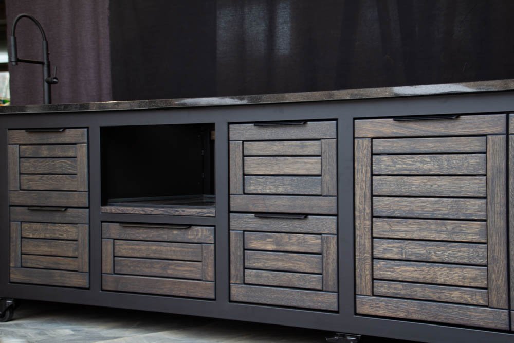 Kamado stalas "Big400 Oak-black/9005" - Image 5