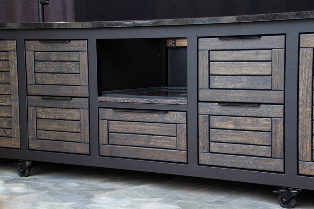 Kamado stalas "Big400 Oak-black/9005" - Image 7